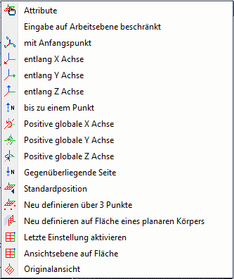 menu3D-Arbeitsebene