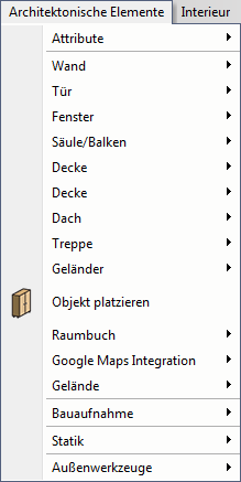 Menü_Architektonische Elemente