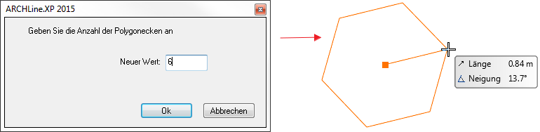 polylinie_Eingeschriebenes Polygon