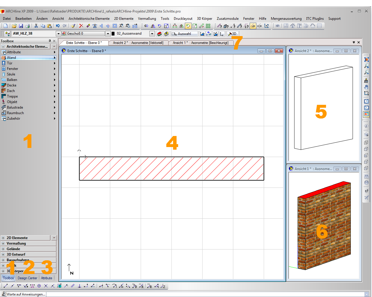 ARCHline_Oberfläche