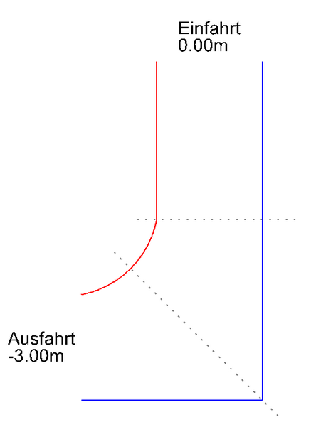 Grundriss Konstruktion der Rampe